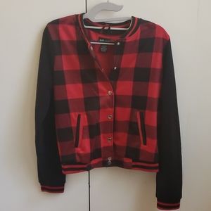 Flannel sweatshirt
